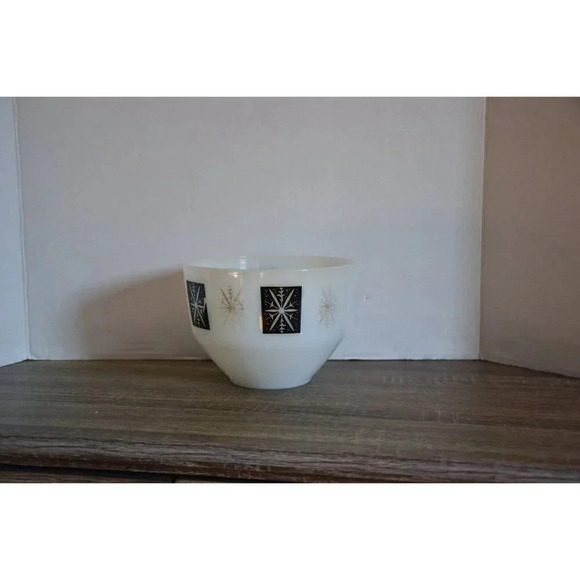 Vtg Federal Glass Snowflake Bowl - Picture 2 of 7